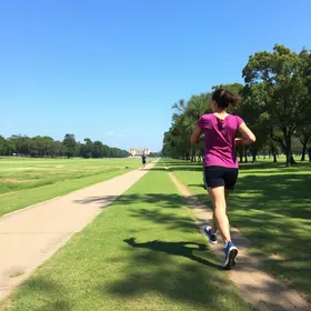 Caminhada e corrida no Parque Centenário de Barra Mansa